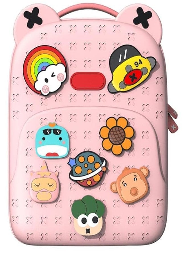 Oupstrive School Bags for Girls Waterproof Material for Fun Loving Kids School Bag, Eco-Friendly School Bags for Boys and Girls with a Tic Tac Moveable Trinkets Backpack gift for kids - Image 1